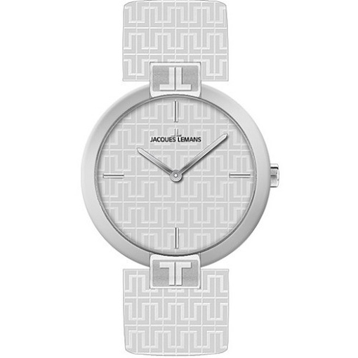 Jacques Lemans 1-1503B Damenuhr Lederband Edelstahl 50m Analog
