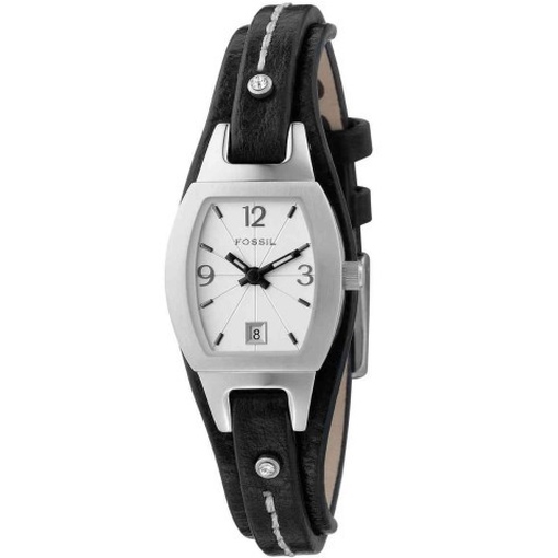 Fossil JR9759 Damenuhr Lederband Edelstahl 50m Analog Datum