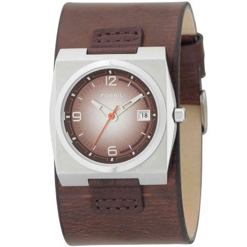 Fossil Uhr JR9650 sportliche Herrenuhr mit breitem Lederband
