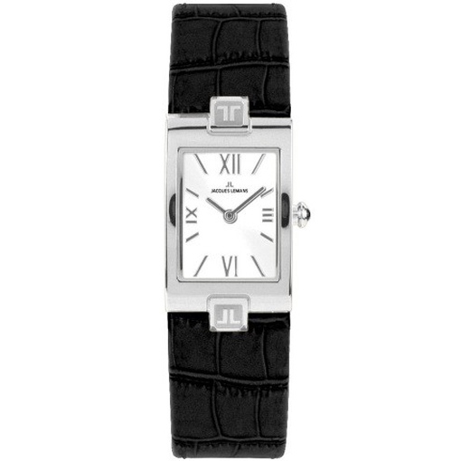 Jacques Lemans 1-1213J Damenuhr Lederband Edelstahl 30m Analog