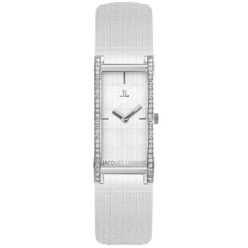 Jacques Lemans 1-1547B Damenuhr Lederband Edelstahl 50m Analog