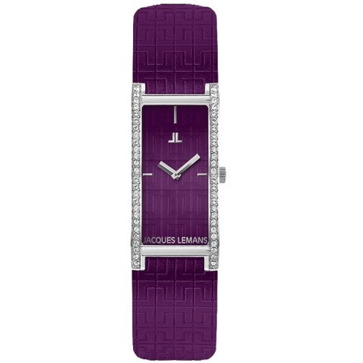 Jacques Lemans 1-1547C Damenuhr Lederband Edelstahl 50m Analog