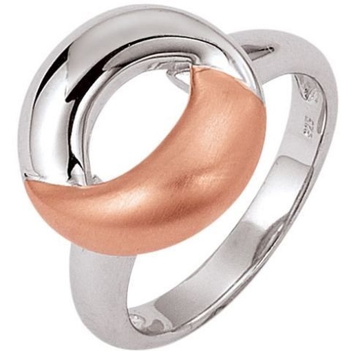 Damen Ring 53.EX381 Silber Gr&ouml;&szlig;e 54 (17,2 mm) rose vergoldet