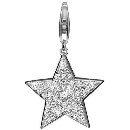 Esprit ESZZ 90595.A Charms Damen Charm Silber Stern mit Zirkonia wei&szlig;