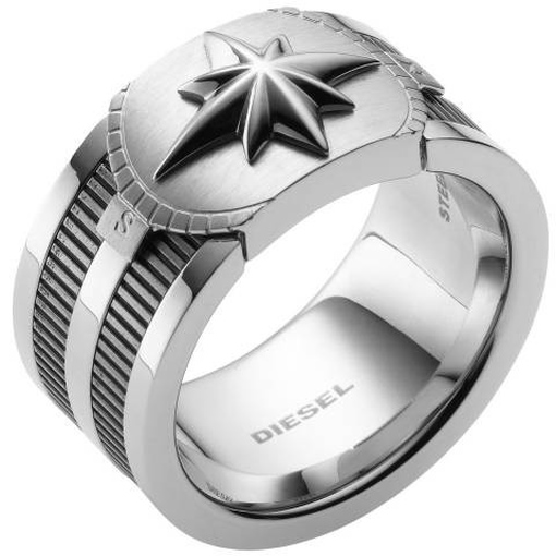 Diesel DX0236 Herren Ring DX 0236 Stahl Gr&ouml;&szlig;e 60 (19,0 mm)