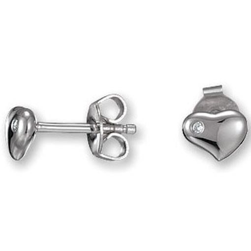 Esprit 4390342 Kinder Ohrstecker Silber sweet heart mit Zirkonia wei&szlig;