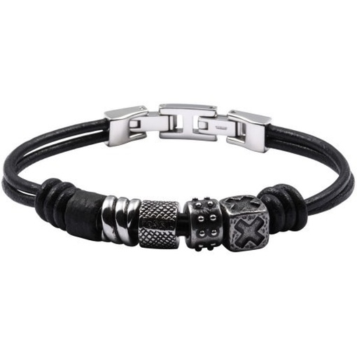 Fossil Armband JF82511 sportliches Herren Lederband