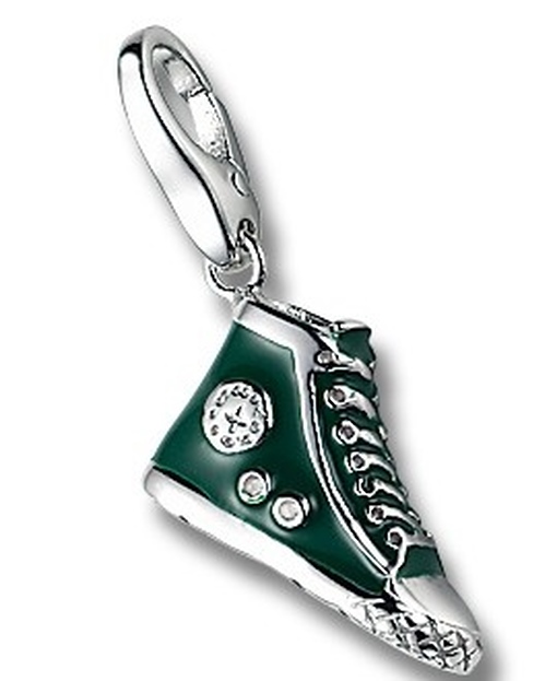 Giorgio Martello 495-808789 Charms Damen Charm Silber Converse gr&uuml;n