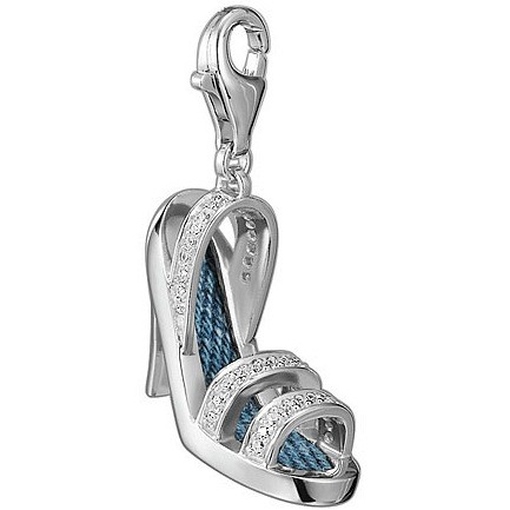 Esprit ESZZ-90727.A Charms Damen Charm Silber high-heel denim XL mit Zirkonia wei&szlig;