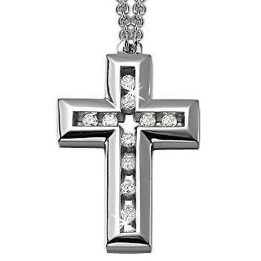 Esprit ESNL-91623.A Damen Collier Silber cordial cross Kreuz mit Zirkonia wei&szlig;