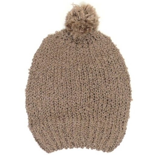 Esprit POMPON Braun X48398-244 Bommelm&uuml;tze M&uuml;tze Strickm&uuml;tze Beanie