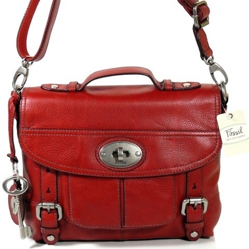Fossil MADDOX Rot ZB5032-602 Handtasche Schultertasche Umh&auml;ngetasche