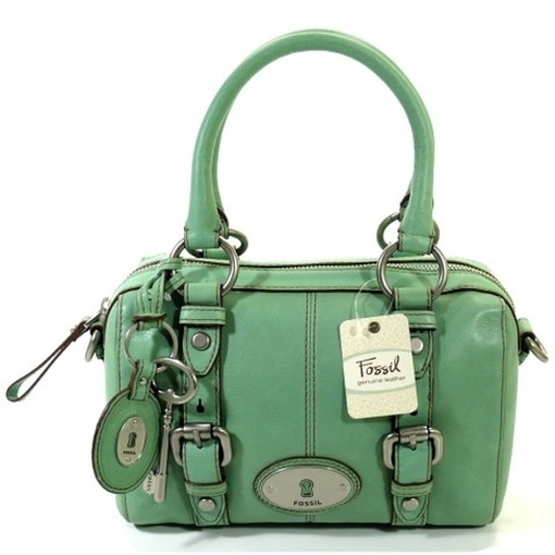 Fossil MADDOX Gr&uuml;n ZB4512-364 Leder Handtasche Tasche Henkeltasche
