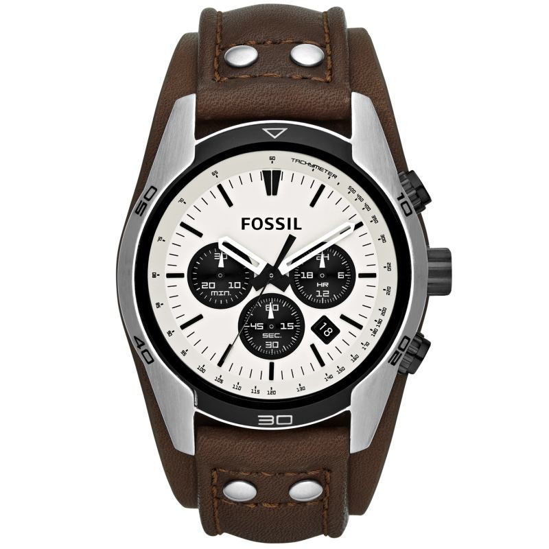 FOSSIL CH2890 COACHMAN CHRONOGRAPH UHR HERRENUHR LEDERARMBAND CHRONO