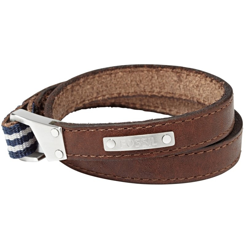 FOSSIL JF00902 HERREN ARMBAND LEDER BRAUN EDELSTAHL 21,5 CM eBay